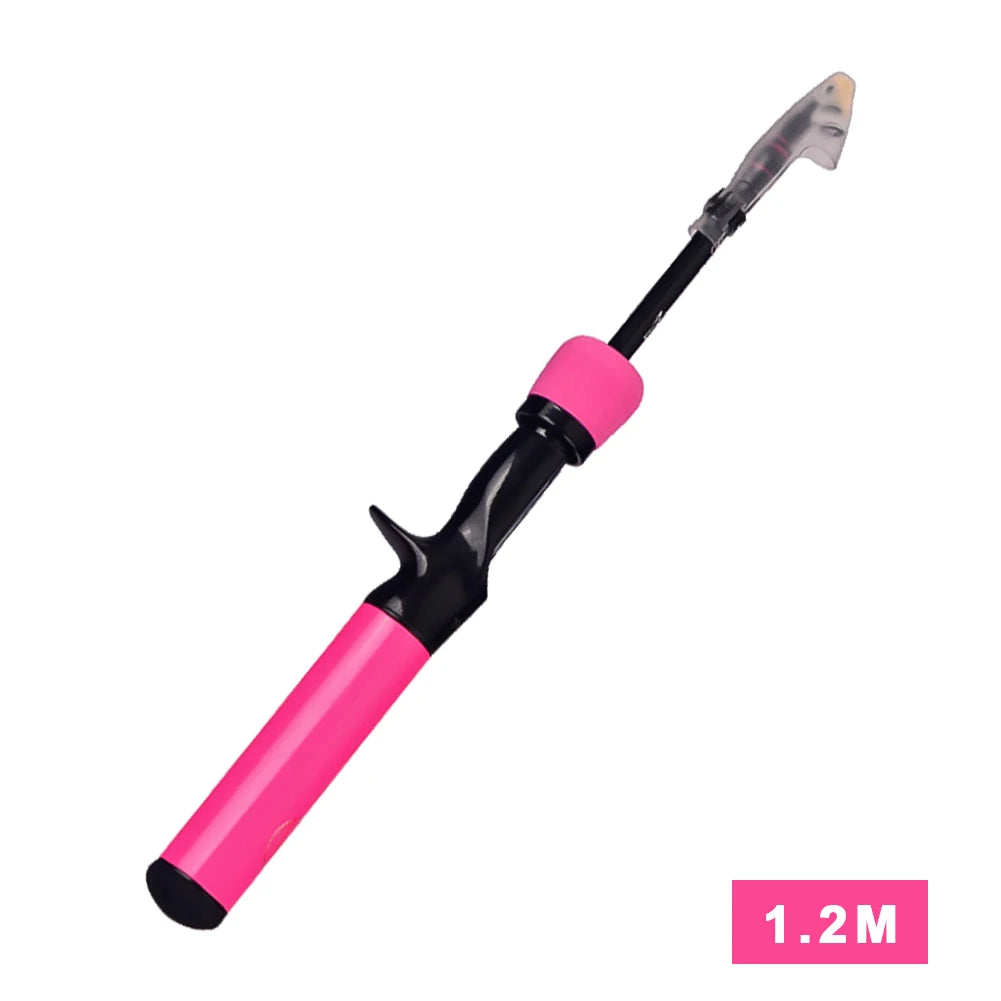 Telescopic Fishing Bait Rod 1.2/1.5M Children Beginner Fishing Rod Set Fishing Gear Bait Throwing Fishing Tackle Accessories
