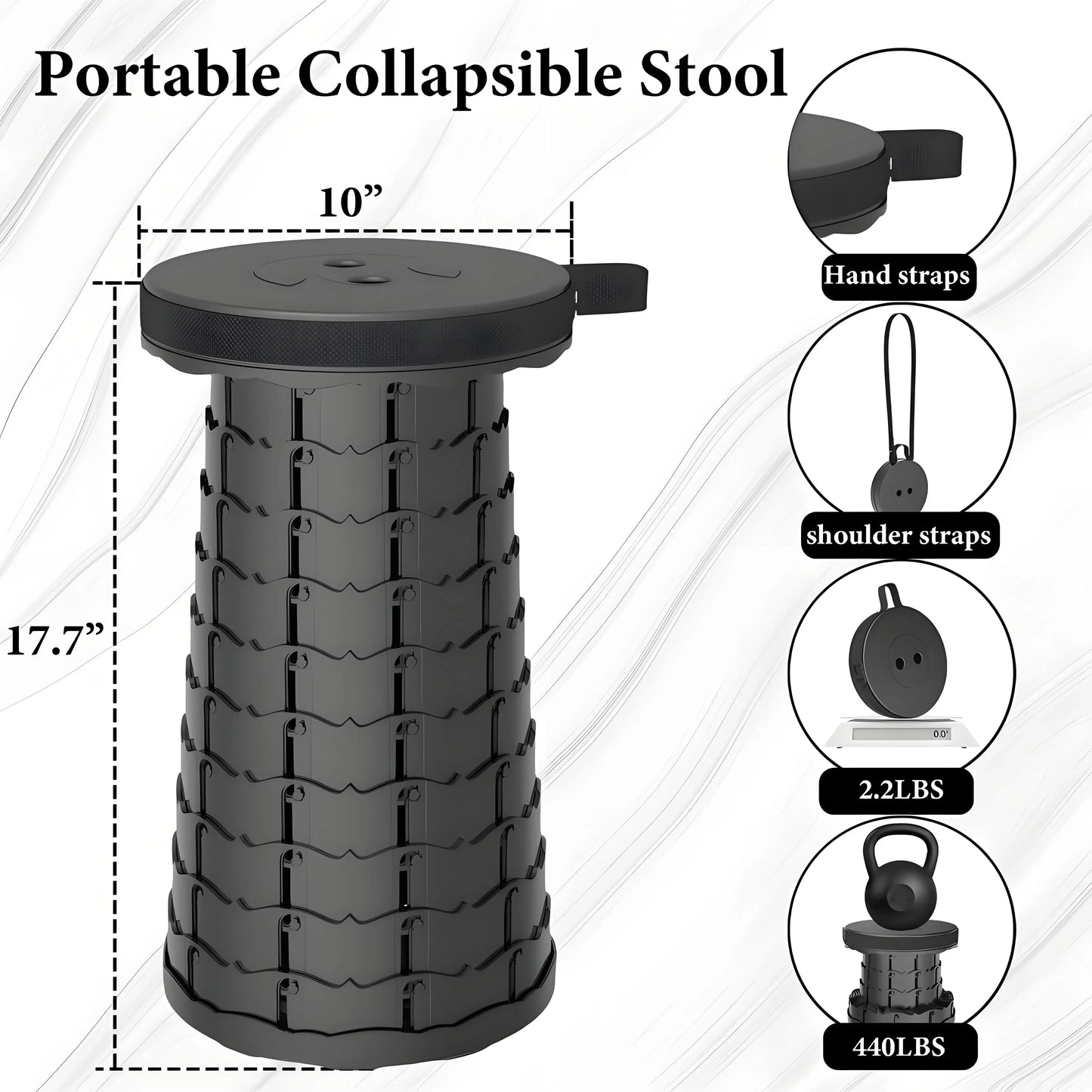 Lightweight Compact Folding Stool