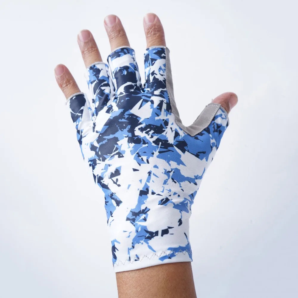 Sun Protection Half Finger Fishing Gloves Summer Sunscreen Half-finger Fingerless Fishing Gloves Fingerless Breathable