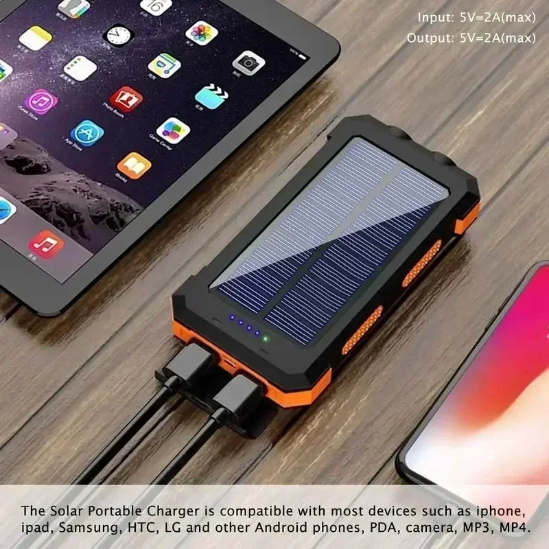 10000mAh Solar Power Bank