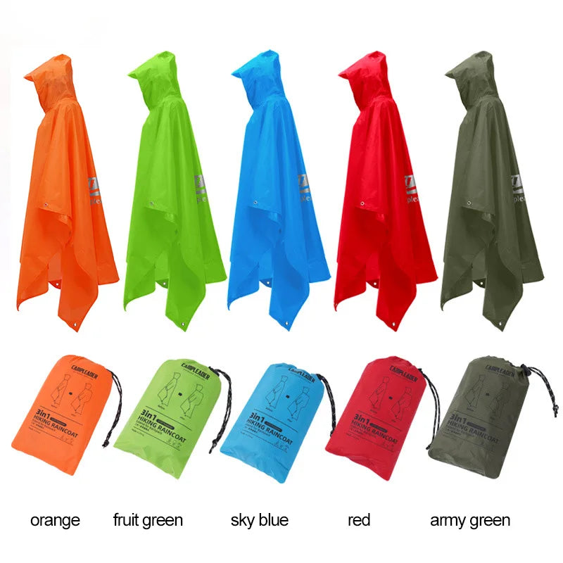 3-in-1 Outdoor Waterproof Raincoat