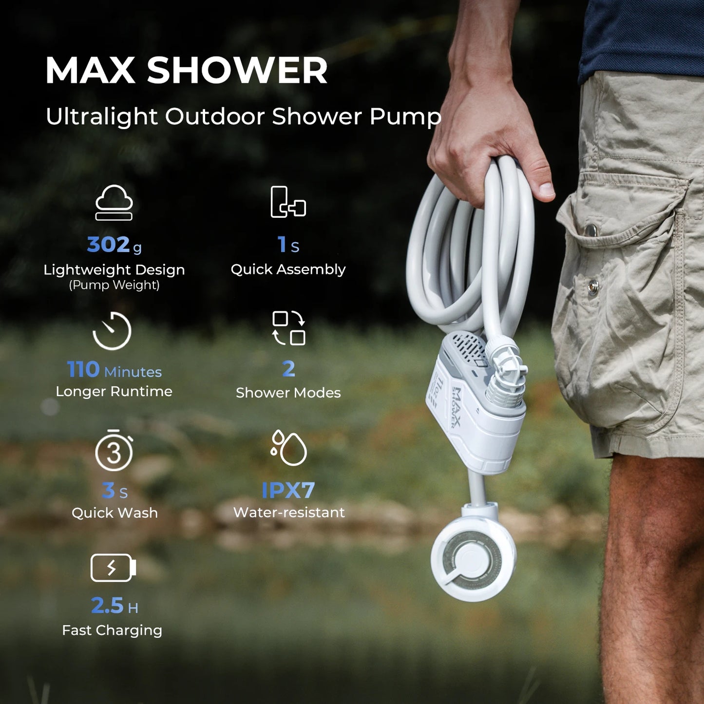 Portable Outdoor Camping Shower