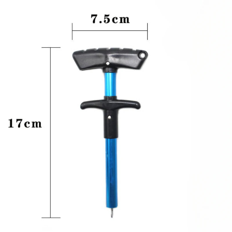 1pc Portable Aluminum T-Hook Taker Hook Taker Hook Remover Fish Hook Separator Fishing Tackle Fishing Equipment