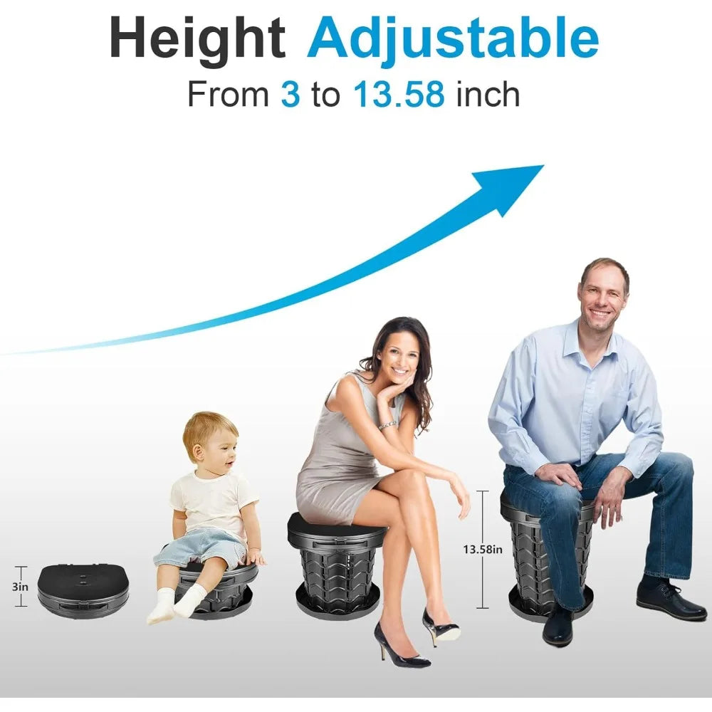 Folding Camping Toilet with Lid