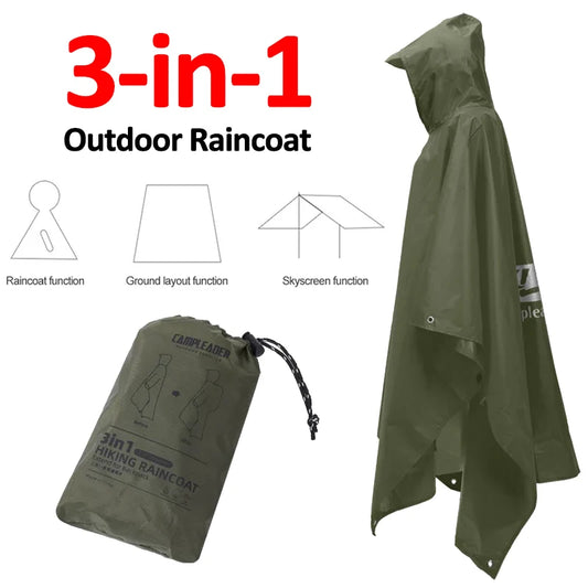 3-in-1 Outdoor Waterproof Raincoat