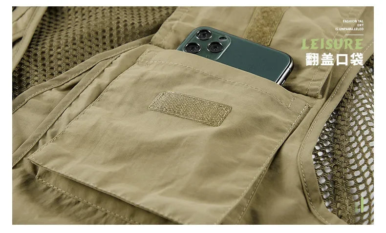 Multipocket Quick Dry Mesh Fishing Vests