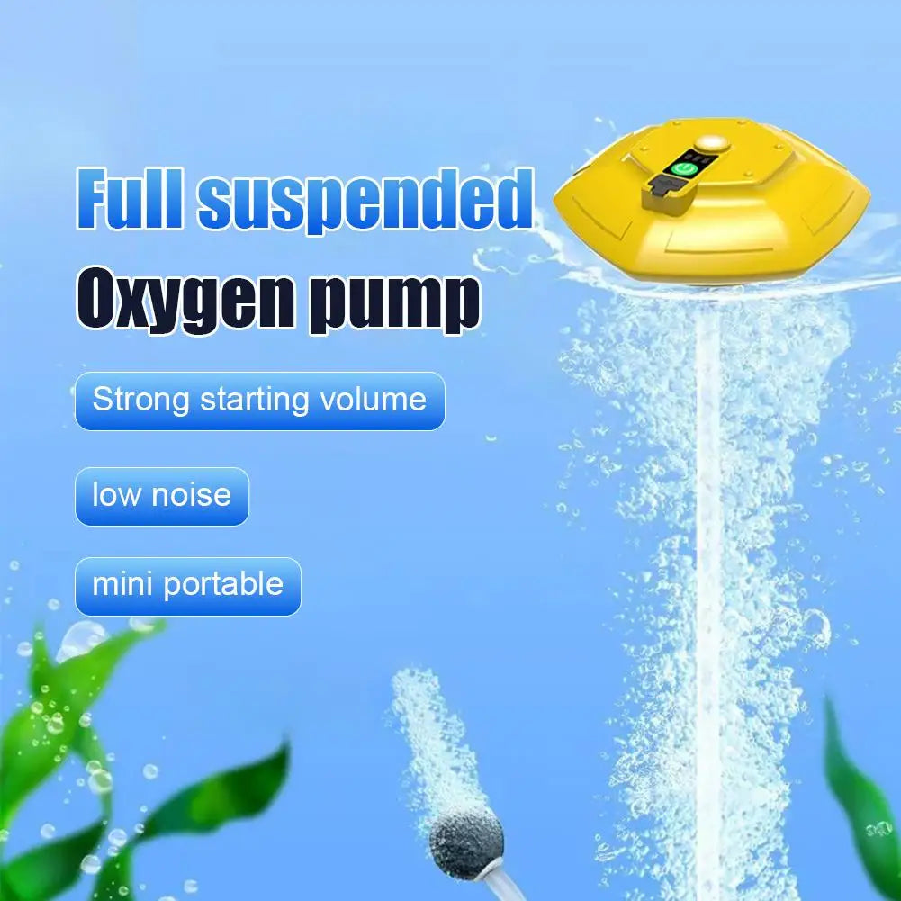 Outdoor Aerator Pump UFO Float Aerator Portable Float Fishing Small Aerator Fishing Automatic Oxygen Machine