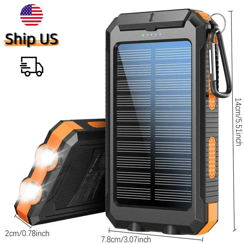 10000mAh Solar Power Bank