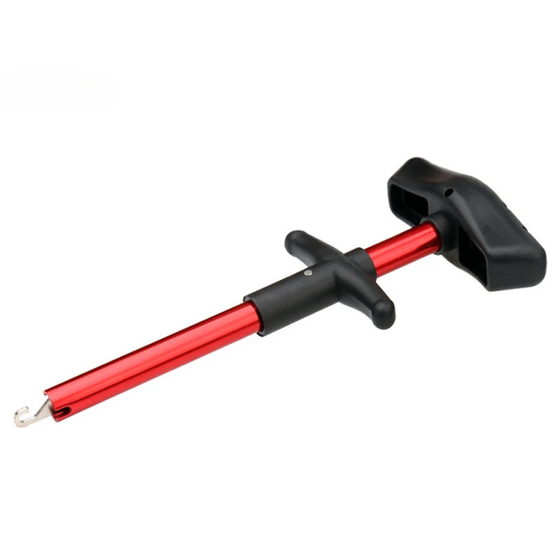 1pc Portable Aluminum T-Hook Taker Hook Taker Hook Remover Fish Hook Separator Fishing Tackle Fishing Equipment