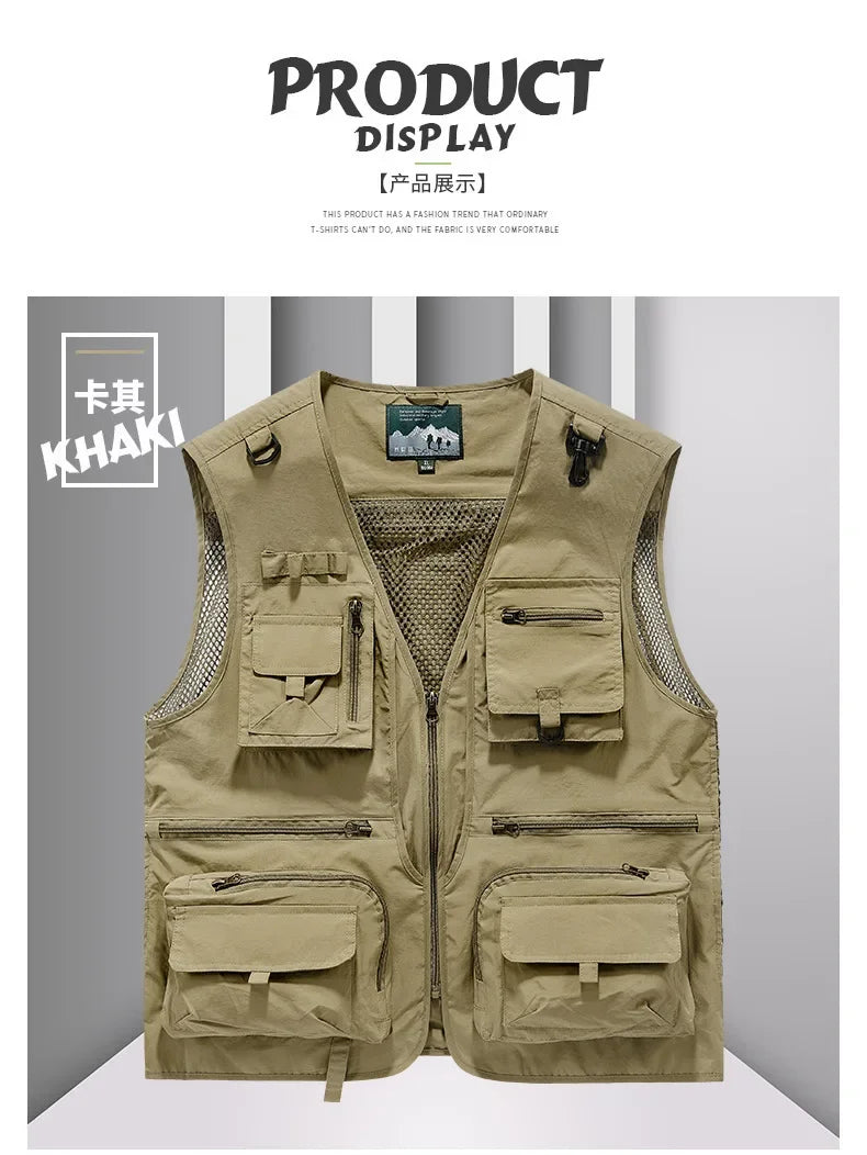 Multipocket Quick Dry Mesh Fishing Vests