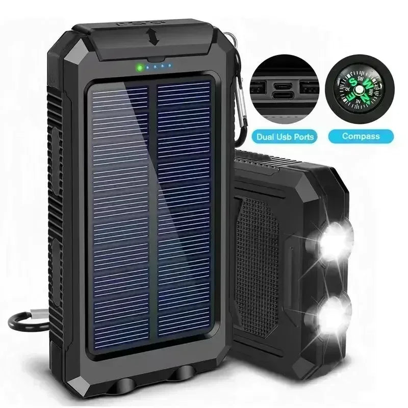 10000mAh Solar Power Bank