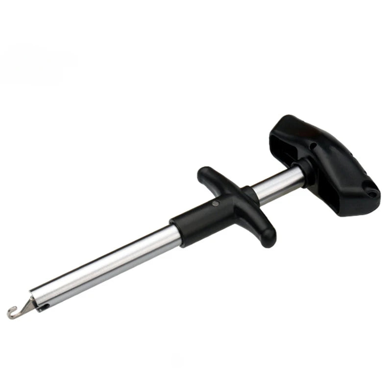 1pc Portable Aluminum T-Hook Taker Hook Taker Hook Remover Fish Hook Separator Fishing Tackle Fishing Equipment