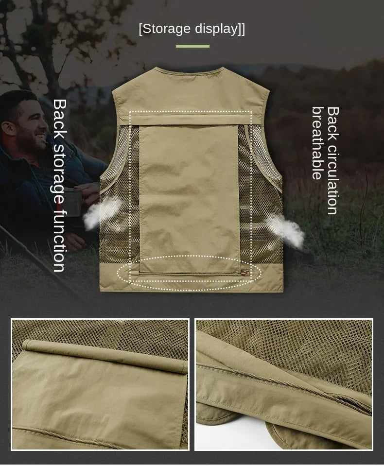 Multipocket Quick Dry Mesh Fishing Vests