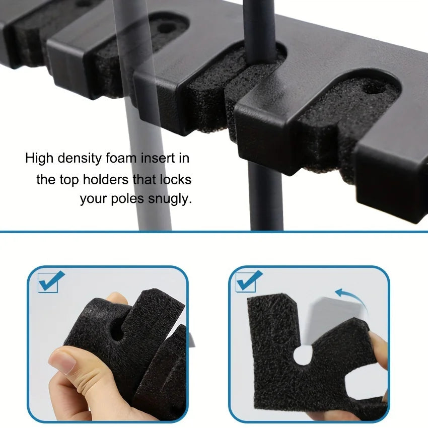 Fishing Rod Wall Rack