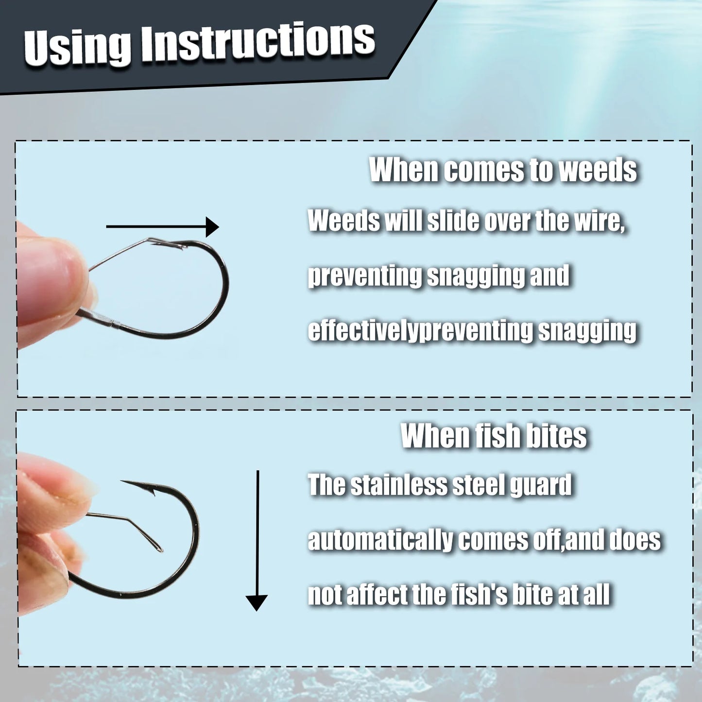 Weedless Drop Shot Hooks