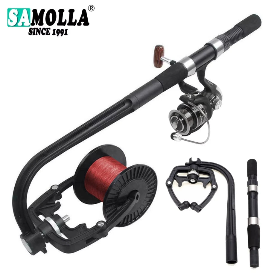 Fishing Line Spooler For Spinning Baitcasting Line Winder Portable Reel Spool Spooling Station System Fishing Tackle