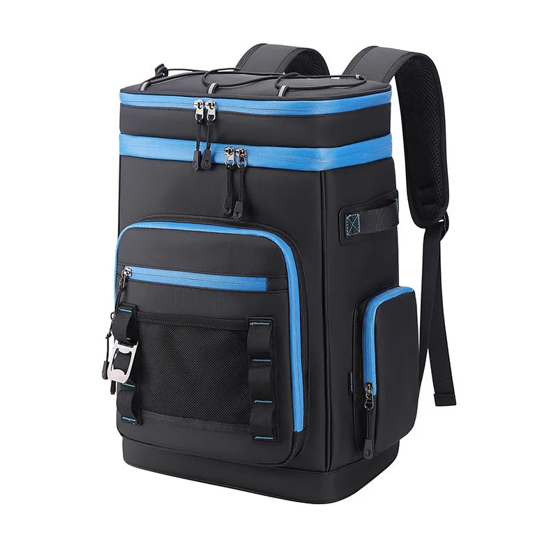30L Waterproof Outdoor Travel Beach Picnic Thermal Bag Insulated Backpack Camping Fishing Pack Keep Food Hot Cold Lunch Rucksack