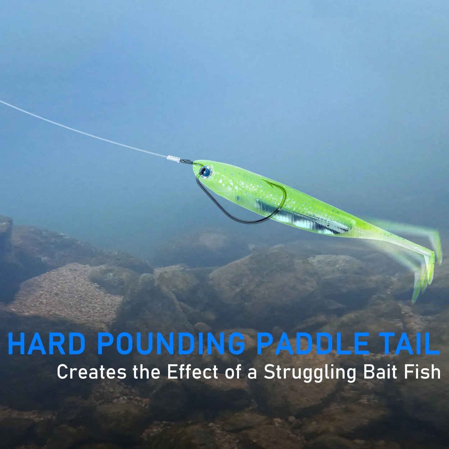 Soft Plastic Fishing Lures Paddle Tail Swimbaits