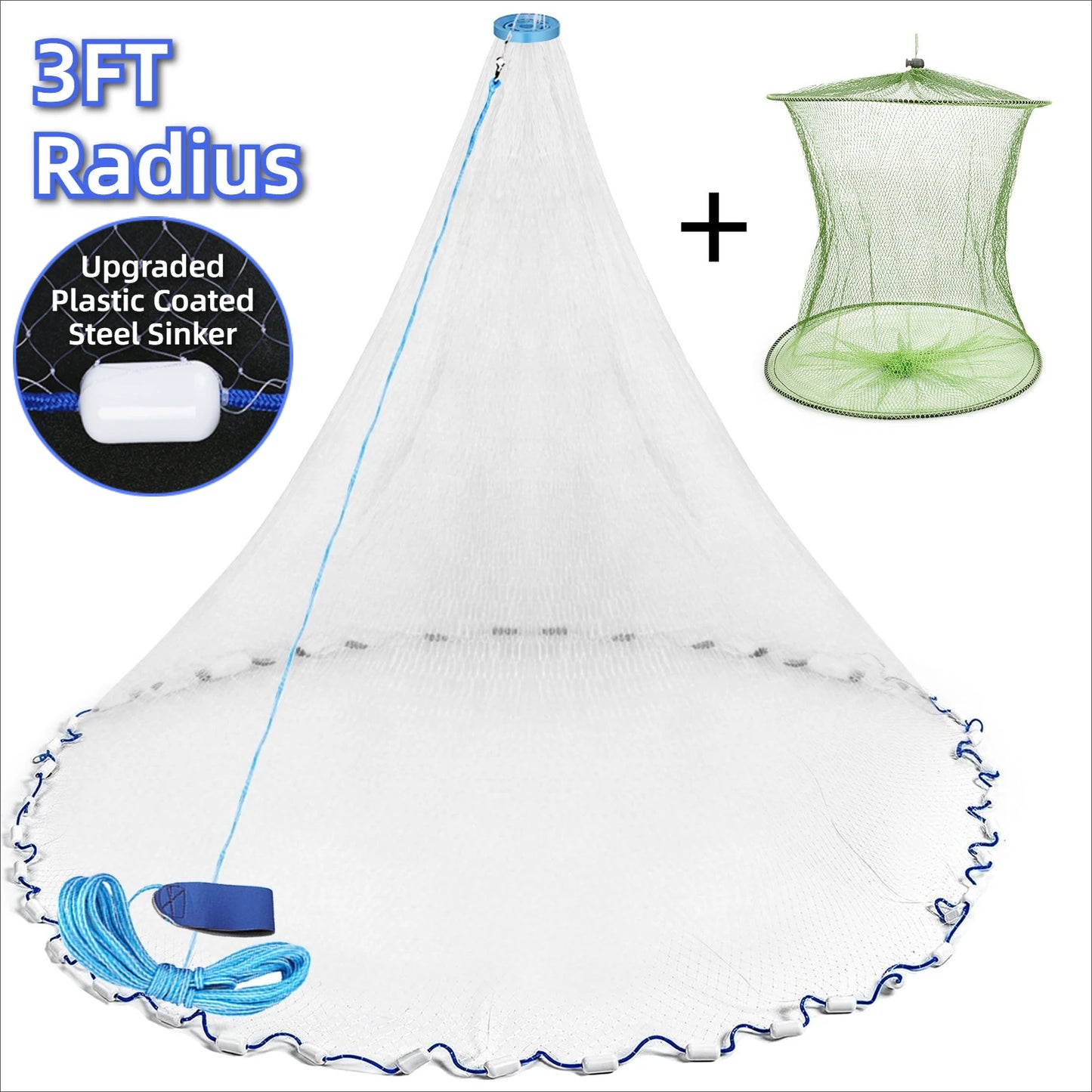 Casting Net 4ft 6ft 8ft Radius