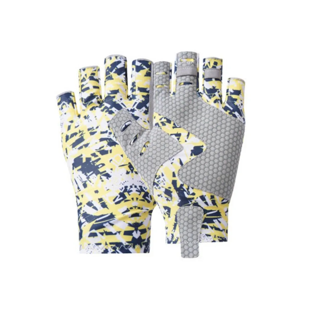 Sun Protection Half Finger Fishing Gloves Summer Sunscreen Half-finger Fingerless Fishing Gloves Fingerless Breathable