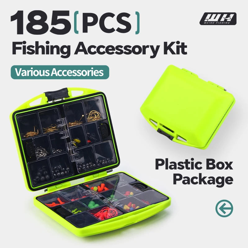 185pcs fishing accessories set box