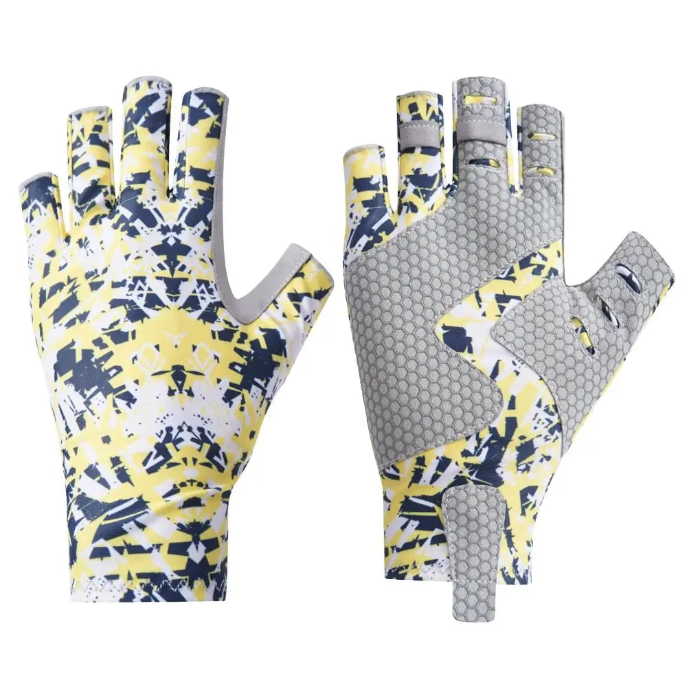 Sun Protection Half Finger Fishing Gloves Summer Sunscreen Half-finger Fingerless Fishing Gloves Fingerless Breathable