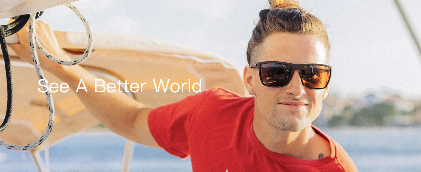 ZENOTTIC Polarized Sunglasses – Men’s Lightweight TR90 Frame, UV400 Protection, Square