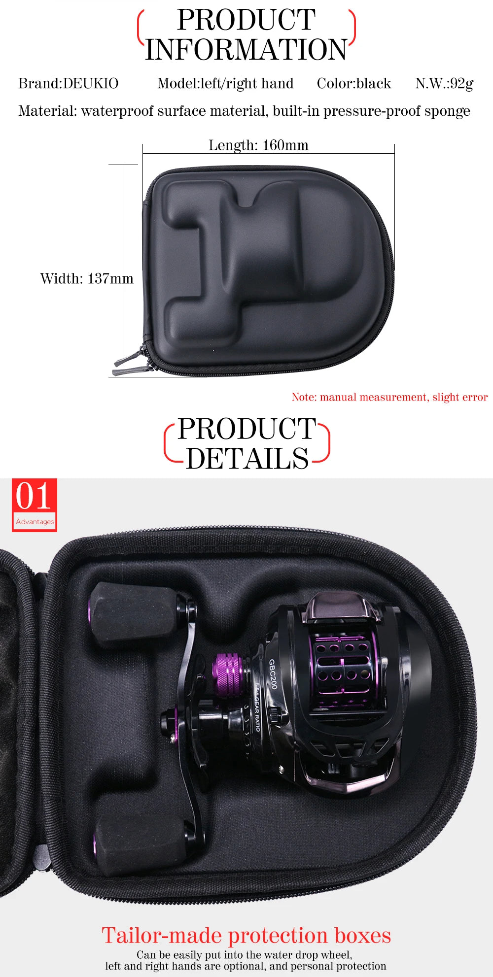 Portable Fishing Reel Bag