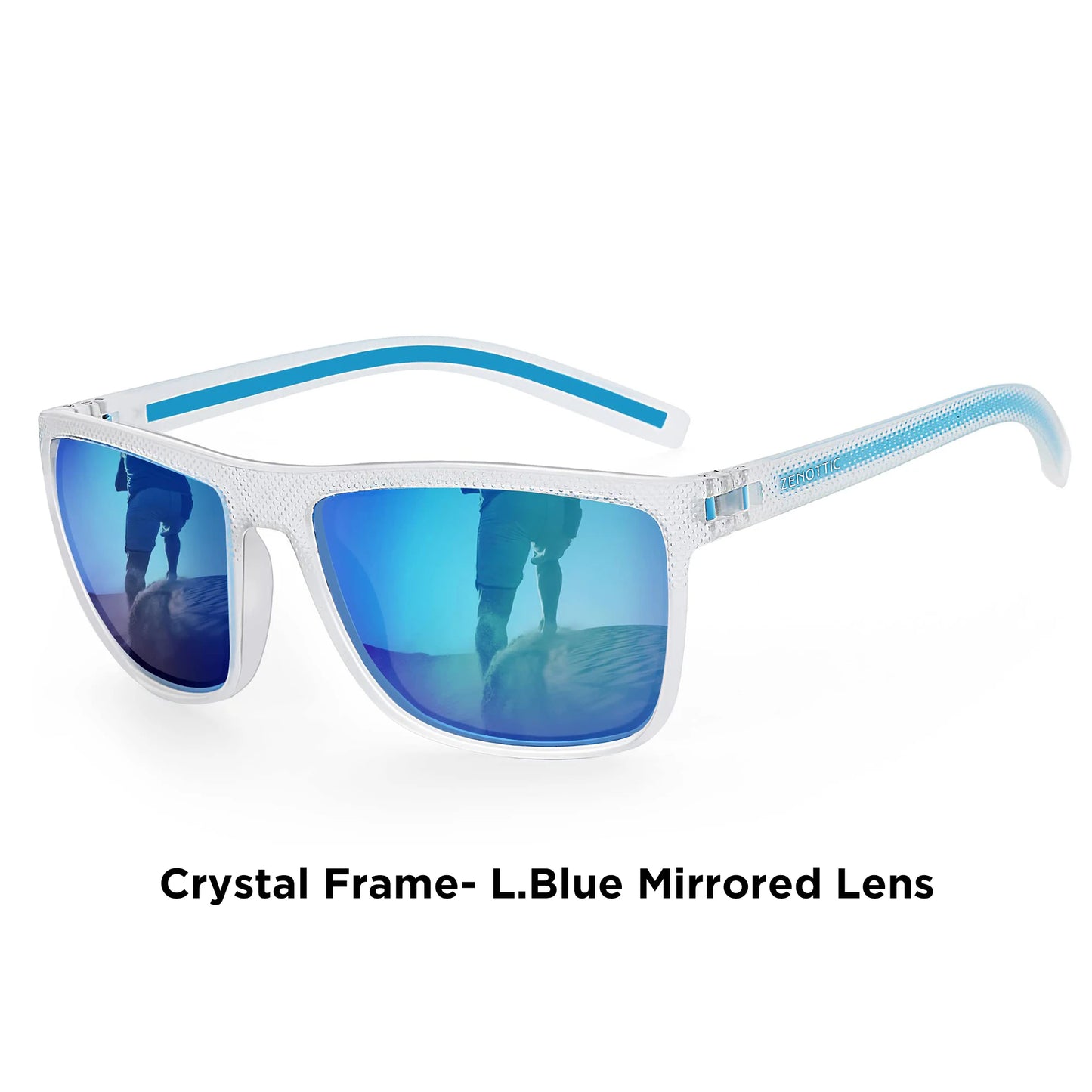 ZENOTTIC Polarized Sunglasses – Men’s Lightweight TR90 Frame, UV400 Protection, Square