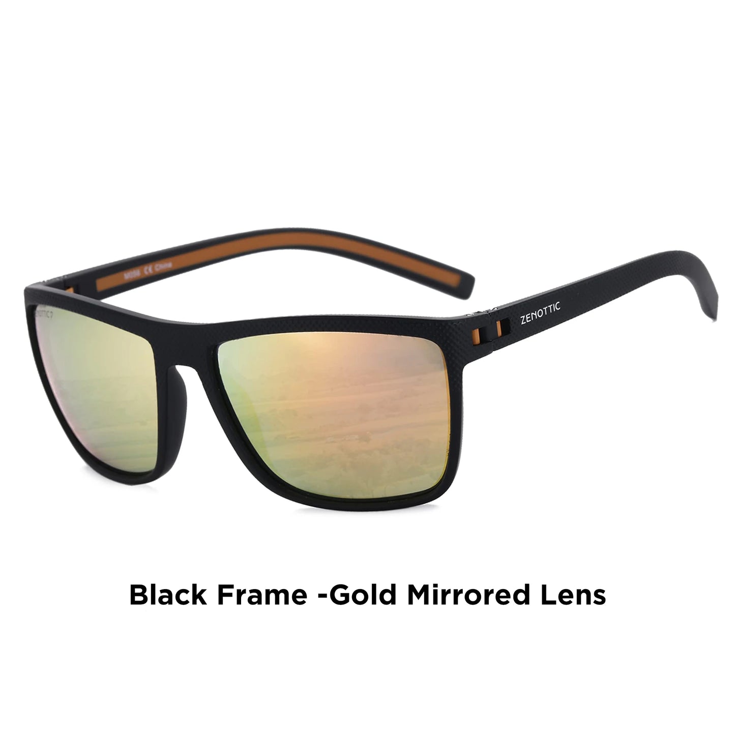 ZENOTTIC Polarized Sunglasses – Men’s Lightweight TR90 Frame, UV400 Protection, Square