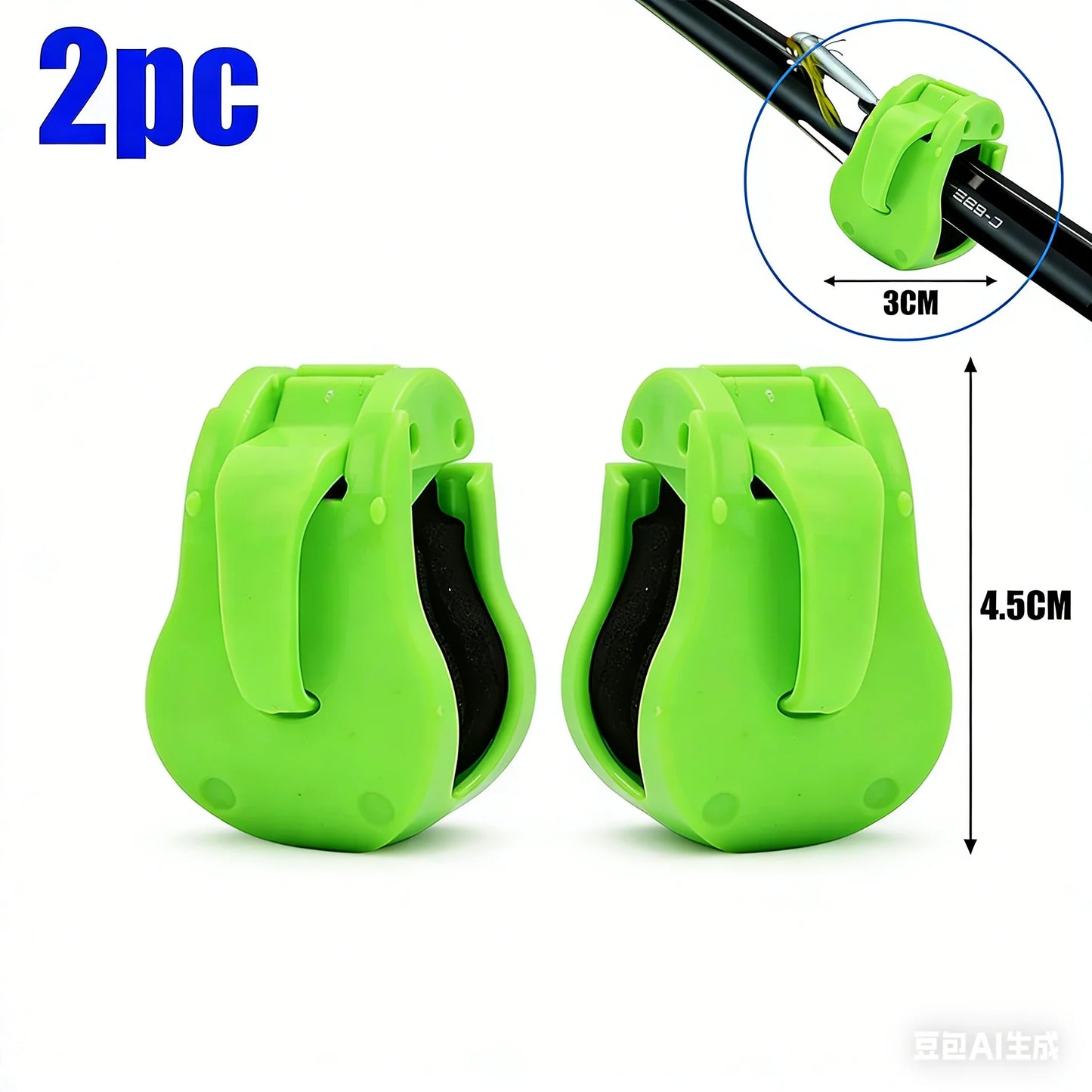 ABS Fishing Rod Holder Universal Multifunction Fixation for Lure Sea Table Rods Transport Storage Anti Slip 4.5x3x3cm 260430