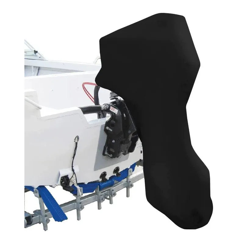 Engine Boat Cover PA Waterproof Rainproof Boat Cover, Yacht Boat Motor Cover, 420D Boat Cover 6-225HP, Simple and Portable