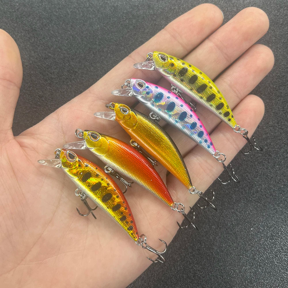 5Pcs/Box Fishing Lure Micro Minnow Wobbler