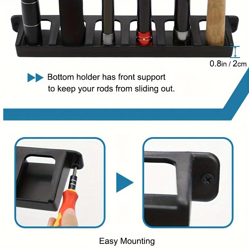 Fishing Rod Wall Rack