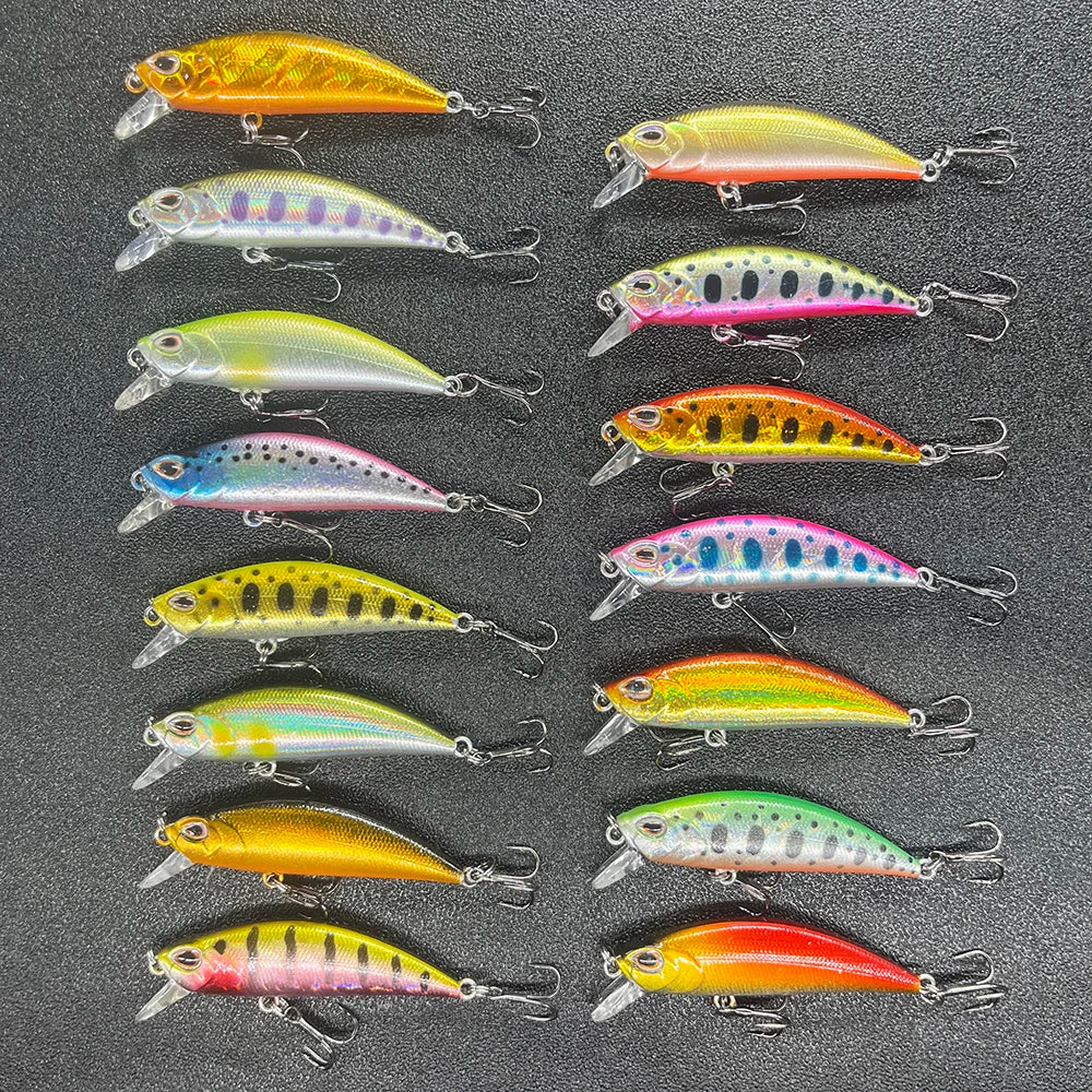 5Pcs/Box Fishing Lure Micro Minnow Wobbler