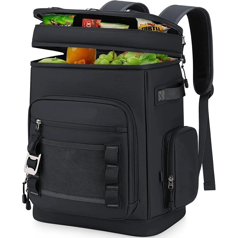 30L Waterproof Outdoor Travel Beach Picnic Thermal Bag Insulated Backpack Camping Fishing Pack Keep Food Hot Cold Lunch Rucksack