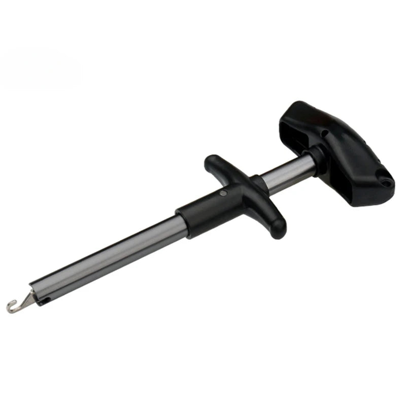 1pc Portable Aluminum T-Hook Taker Hook Taker Hook Remover Fish Hook Separator Fishing Tackle Fishing Equipment