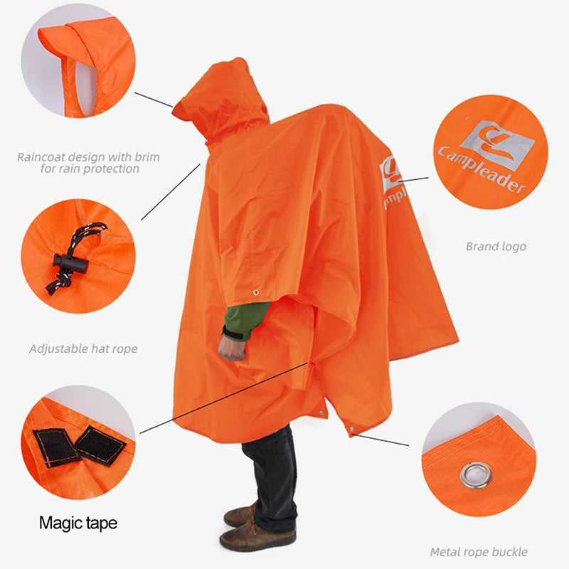 3-in-1 Outdoor Waterproof Raincoat