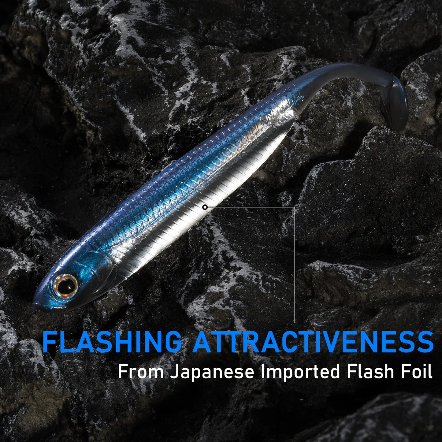Soft Plastic Fishing Lures Paddle Tail Swimbaits