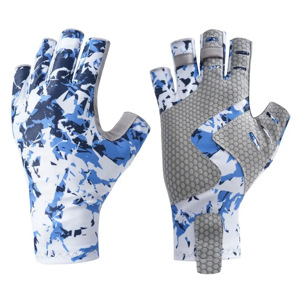 Sun Protection Half Finger Fishing Gloves Summer Sunscreen Half-finger Fingerless Fishing Gloves Fingerless Breathable