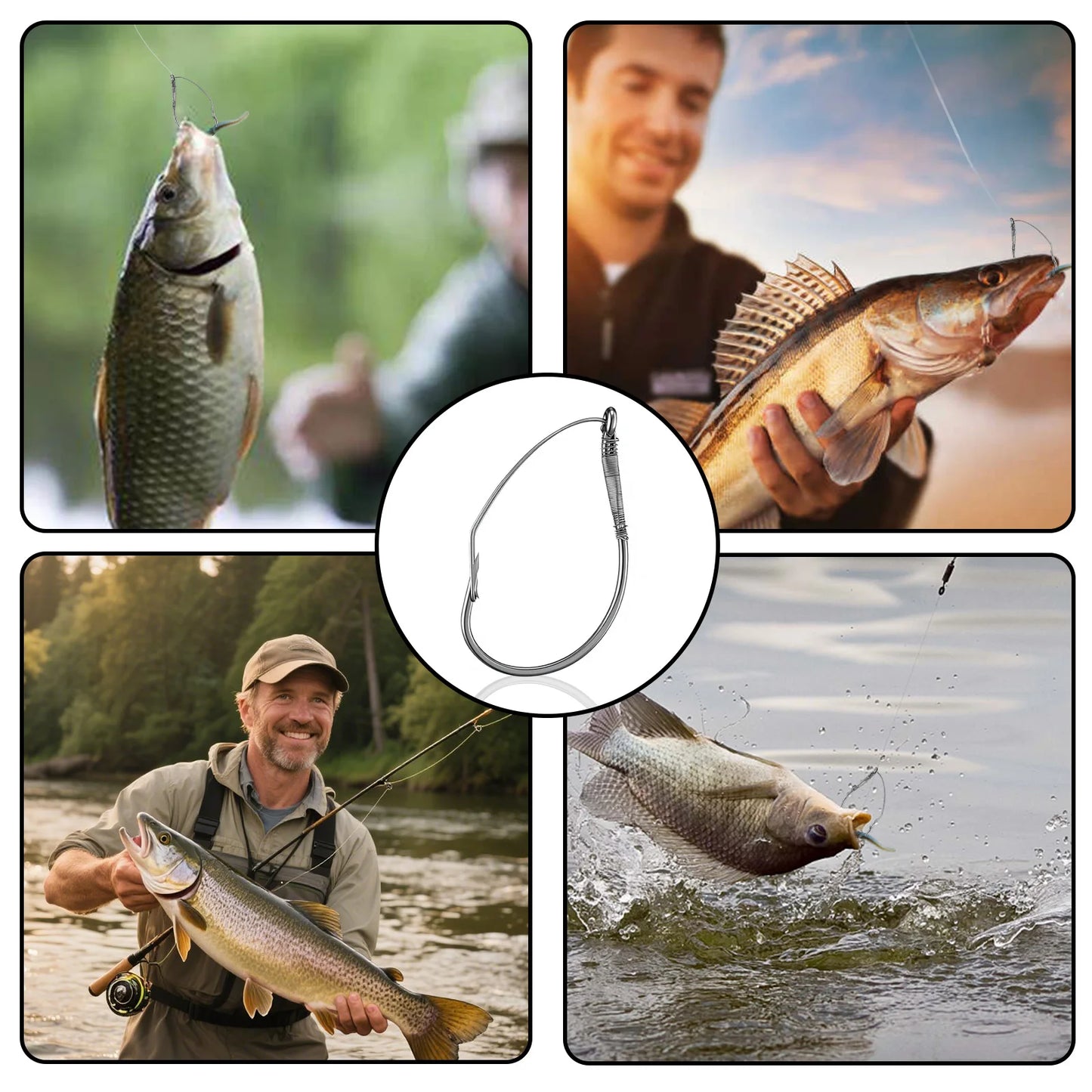 Weedless Drop Shot Hooks