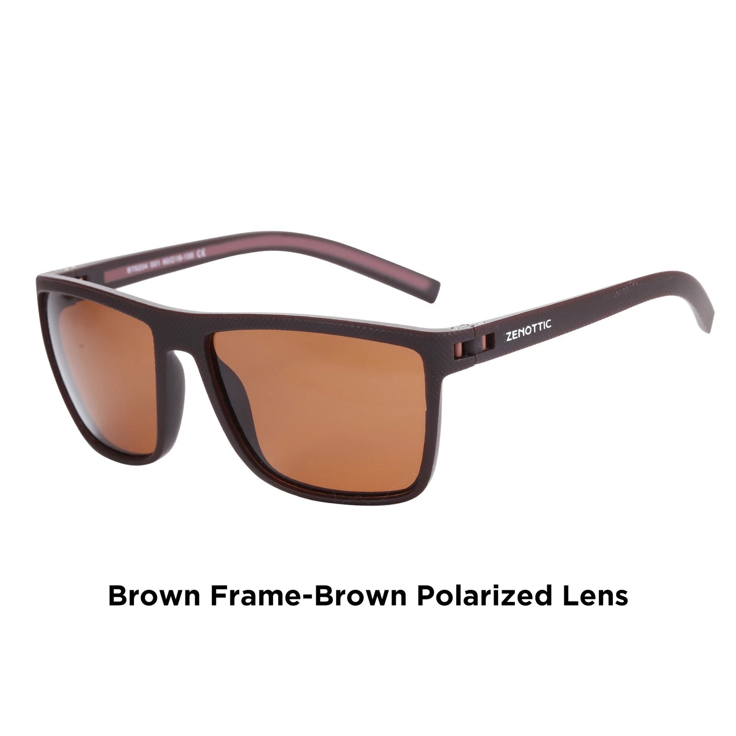 ZENOTTIC Polarized Sunglasses – Men’s Lightweight TR90 Frame, UV400 Protection, Square