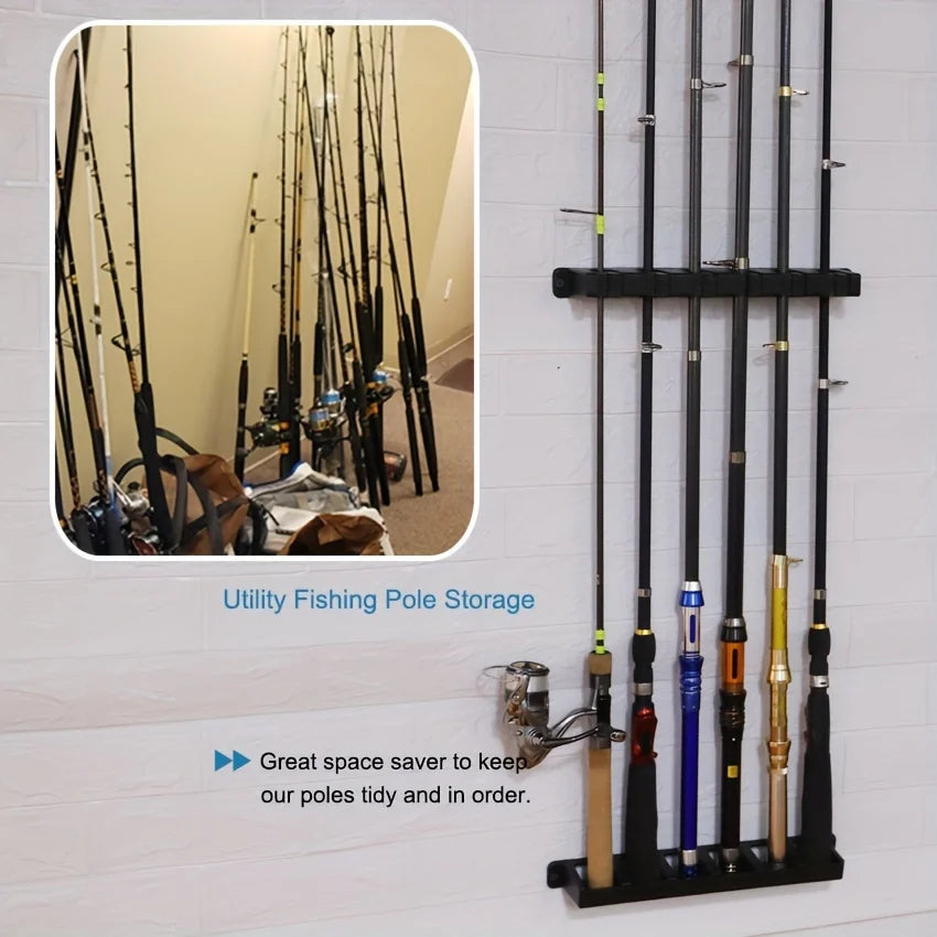 Fishing Rod Wall Rack