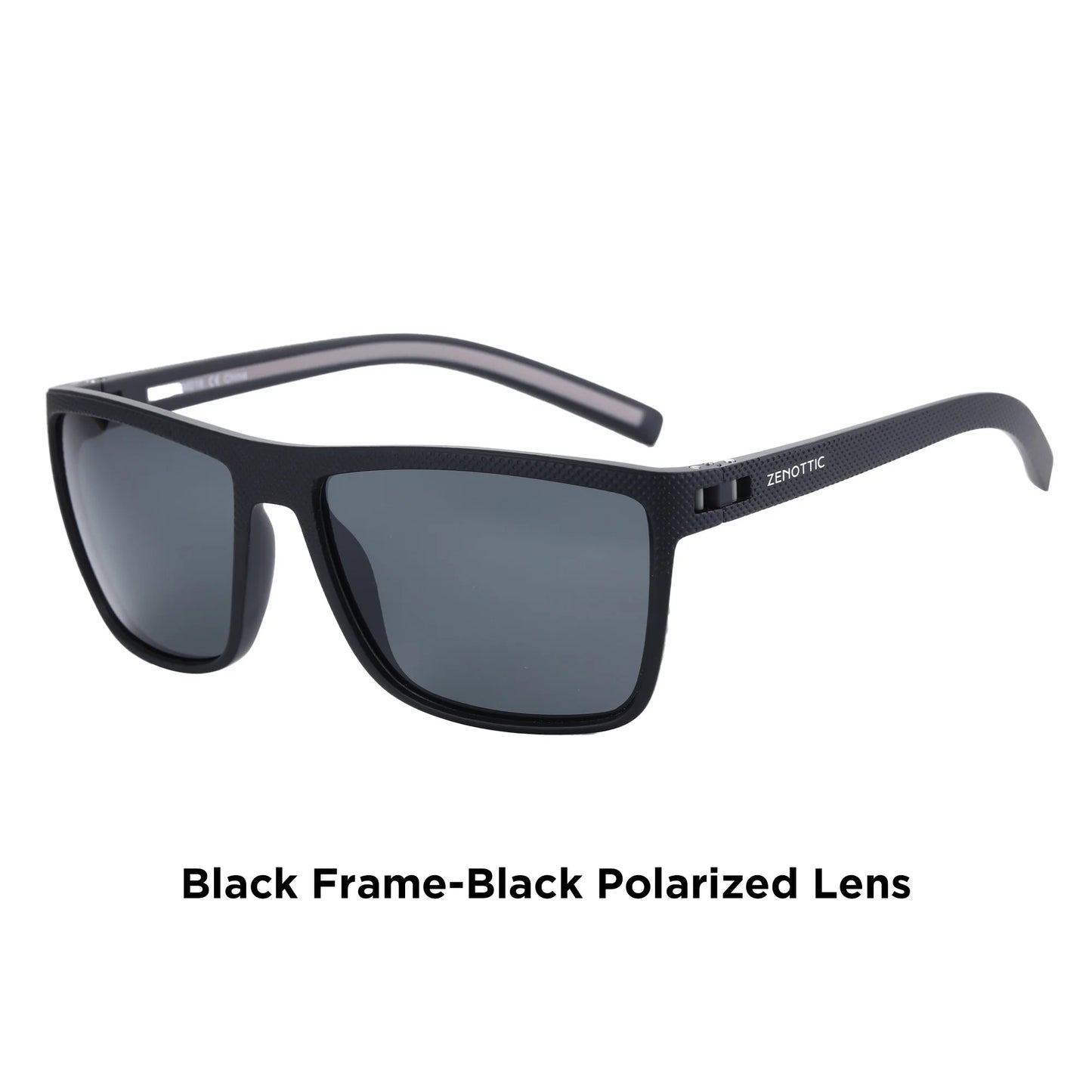 ZENOTTIC Polarized Sunglasses – Men’s Lightweight TR90 Frame, UV400 Protection, Square
