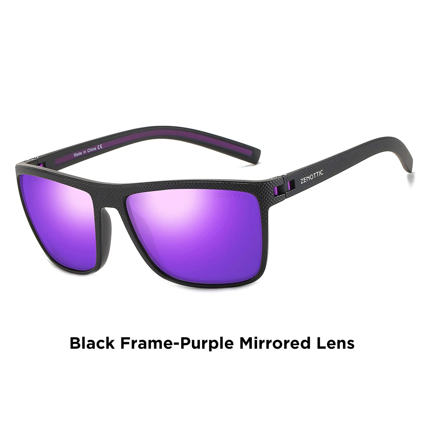 ZENOTTIC Polarized Sunglasses – Men’s Lightweight TR90 Frame, UV400 Protection, Square