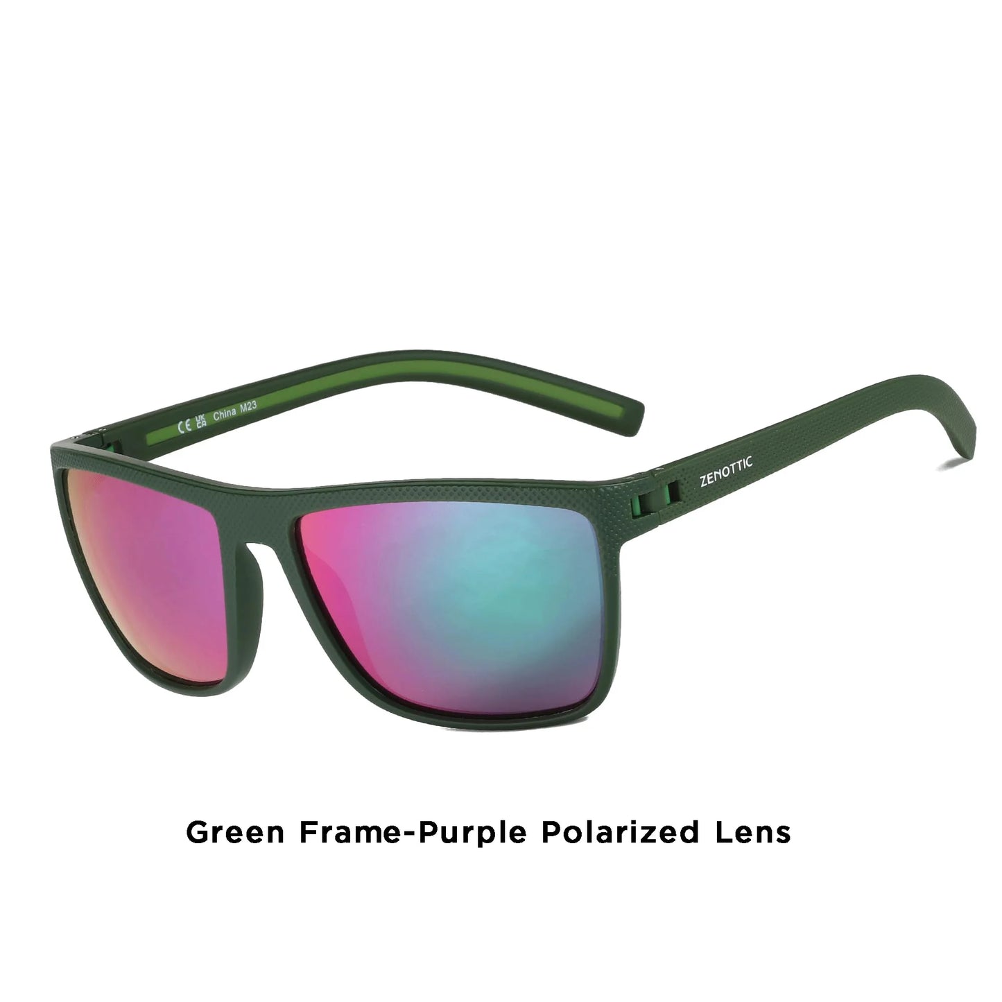 ZENOTTIC Polarized Sunglasses – Men’s Lightweight TR90 Frame, UV400 Protection, Square