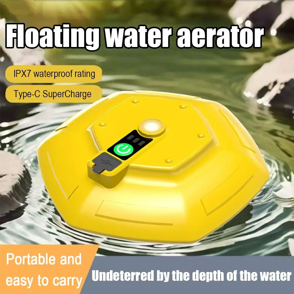 Outdoor Aerator Pump UFO Float Aerator Portable Float Fishing Small Aerator Fishing Automatic Oxygen Machine