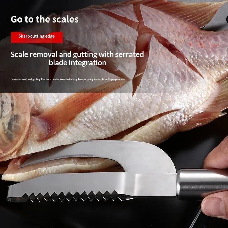 Stainless Steel 3 In 1 Fish Scale Knife Cut/Scrape/Dig