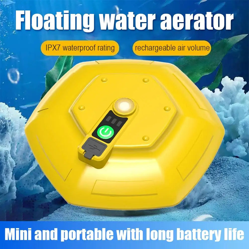 Outdoor Aerator Pump UFO Float Aerator Portable Float Fishing Small Aerator Fishing Automatic Oxygen Machine
