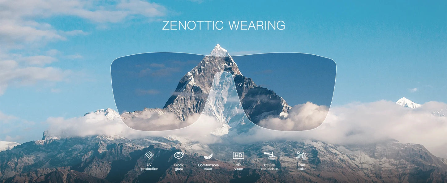 ZENOTTIC Polarized Sunglasses – Men’s Lightweight TR90 Frame, UV400 Protection, Square